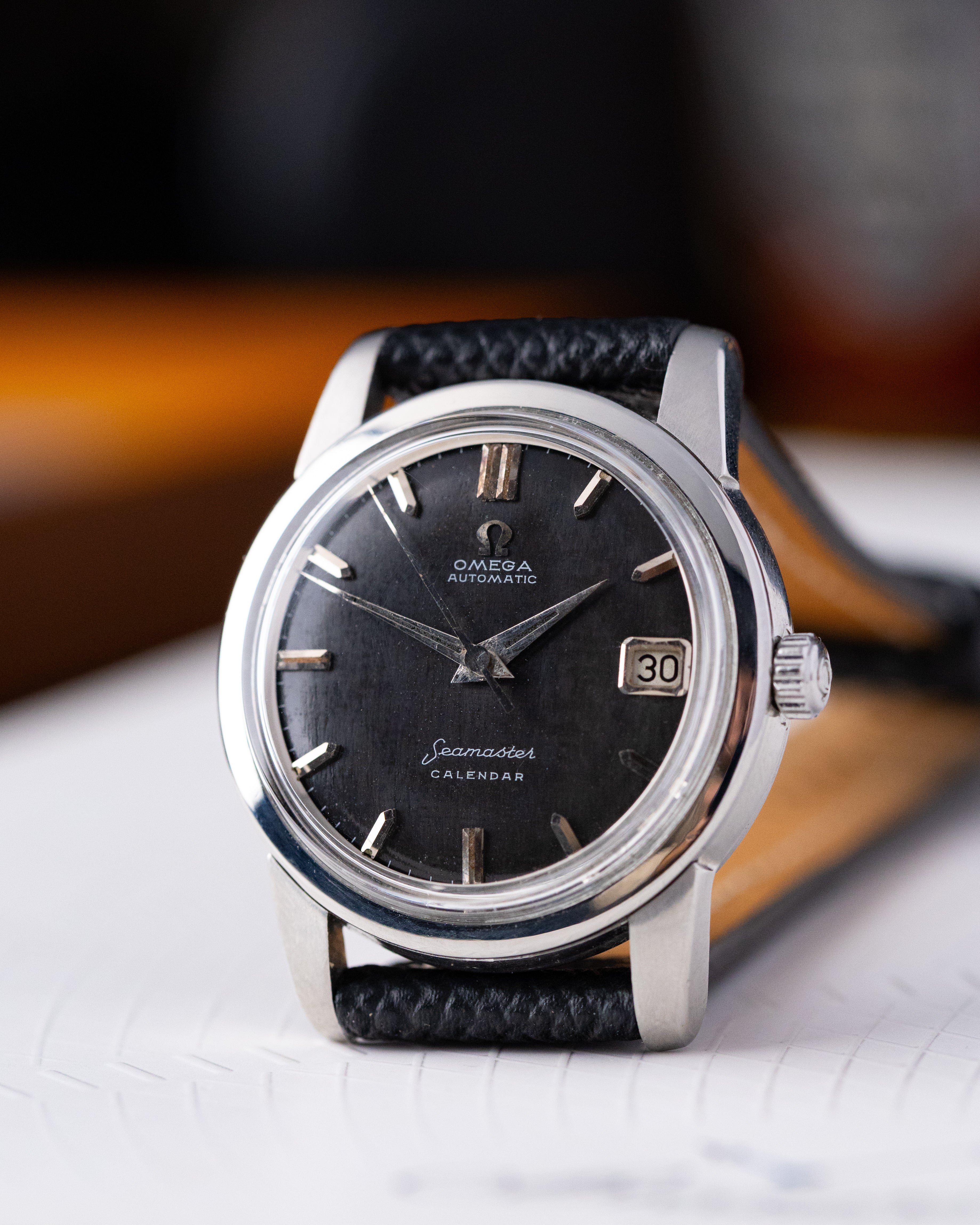 Vantage Omega Seamaster Calendar Automatic Graphite black dial, Ref 2849.1SC from 1950s - DuMarko