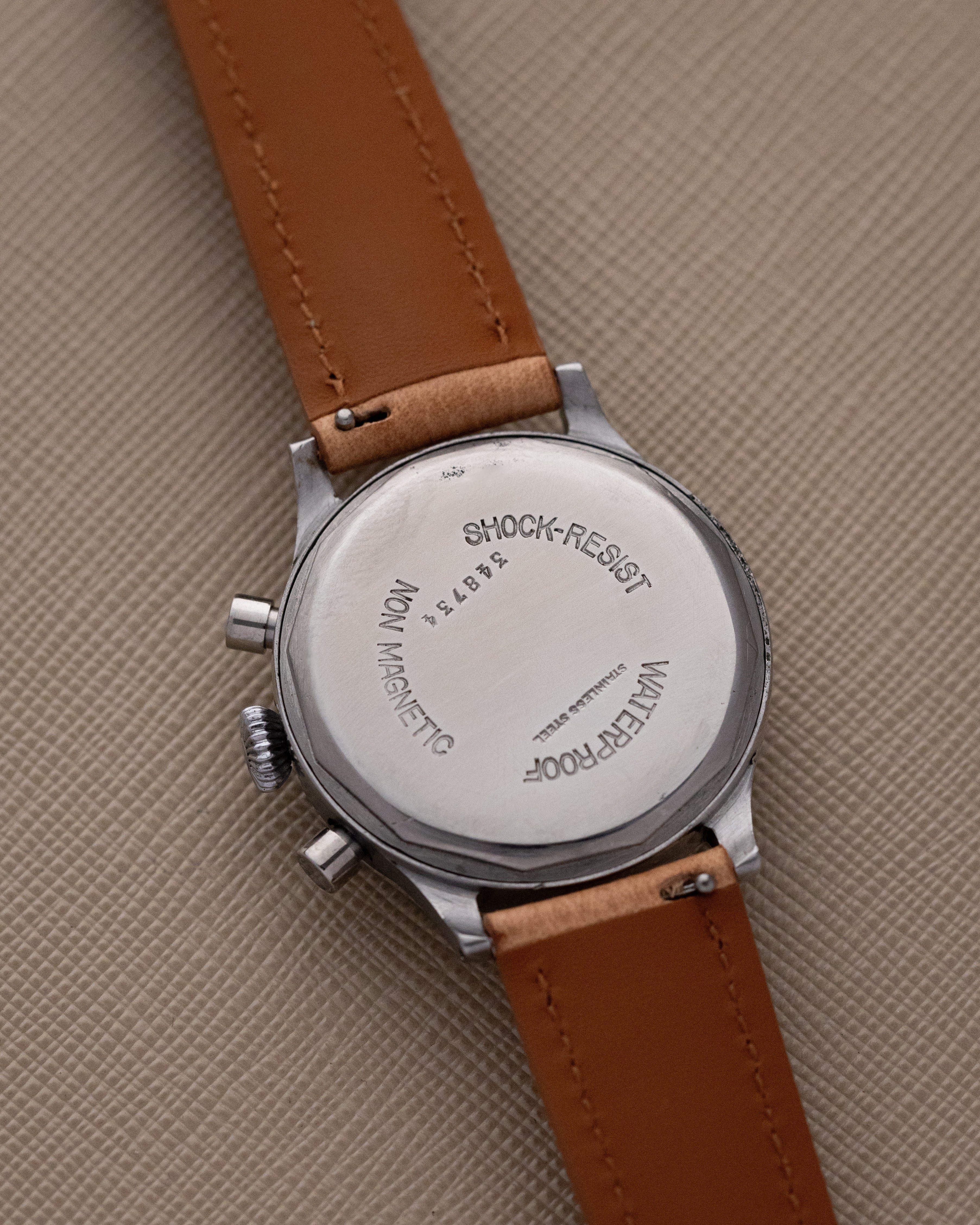 Vintage Baume & Mercier Geneve Chronograph, Landeron 48, Rare Black Dial from 1950's - DuMarko