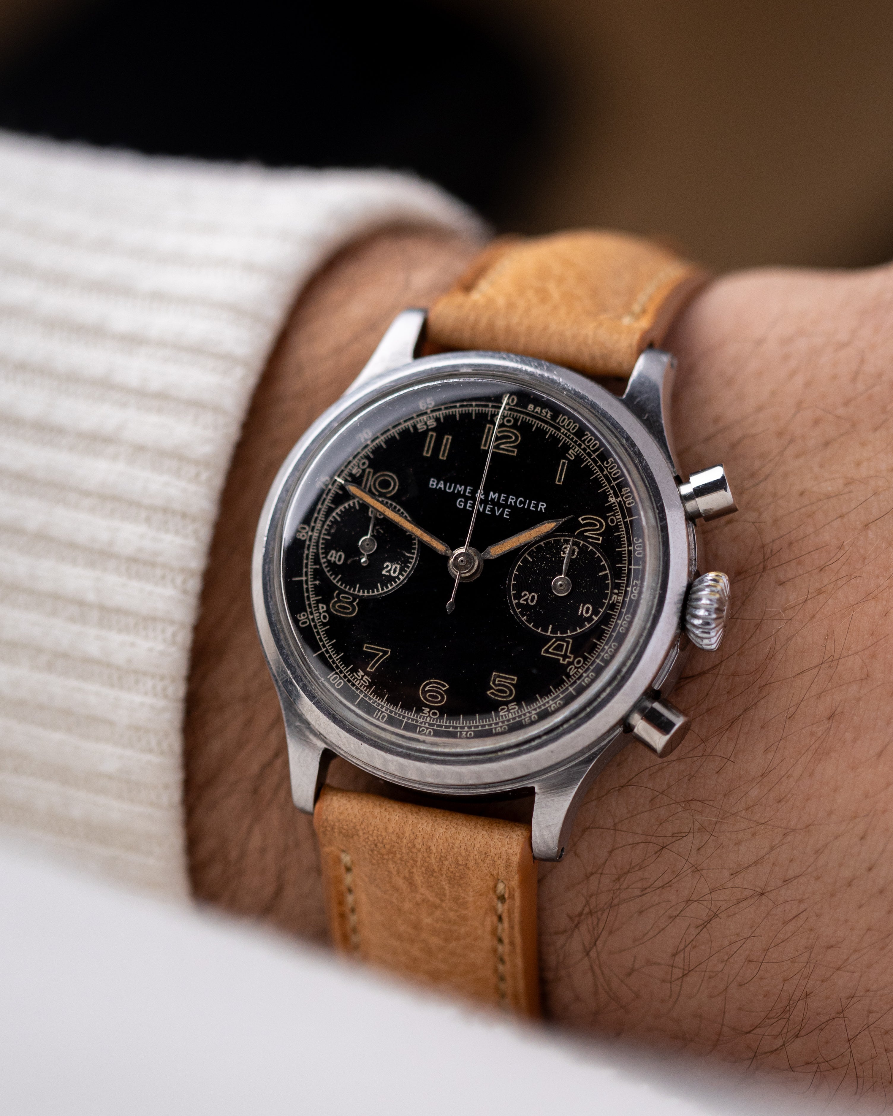 Vintage Baume & Mercier Geneve Chronograph, Landeron 48, Rare