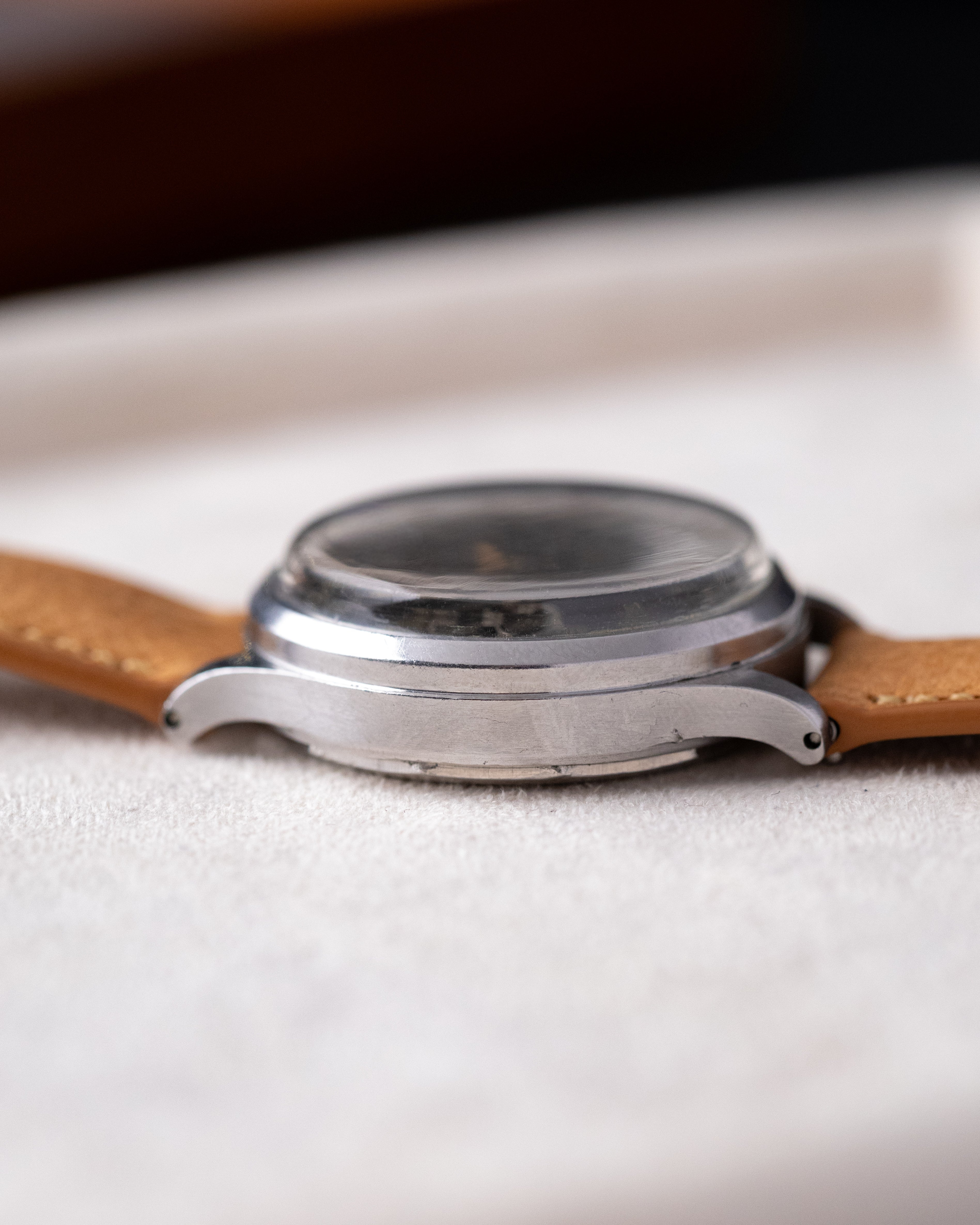 Vintage Baume & Mercier Geneve Chronograph, Landeron 48, Rare Black Dial from 1950's - DuMarko