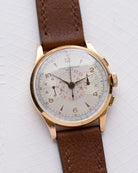 Vintage Baume&Mercier Genève Chronograph, Rosé solid gold case, Ref. 3916 from 1950's - DuMarko