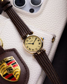 Vintage Cartier Must de Cartier Vendome, Ref. 590004, Ladies Watch, Vermeil Case, Roman Dial - DuMarko