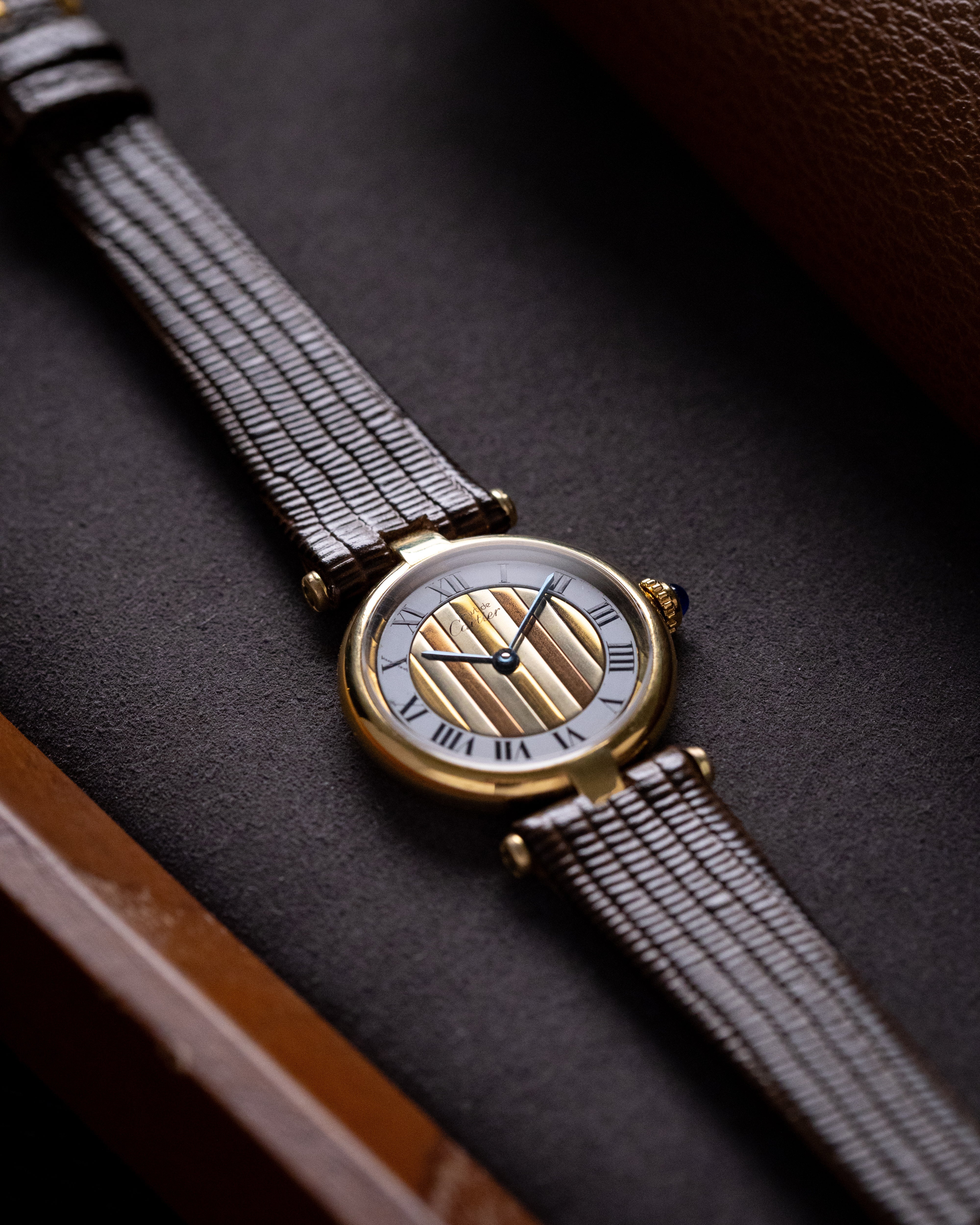 Vintage Cartier Must de Vendôme Ladies Watch, Quartz, Ref. 590004, Trinity Dial - DuMarko