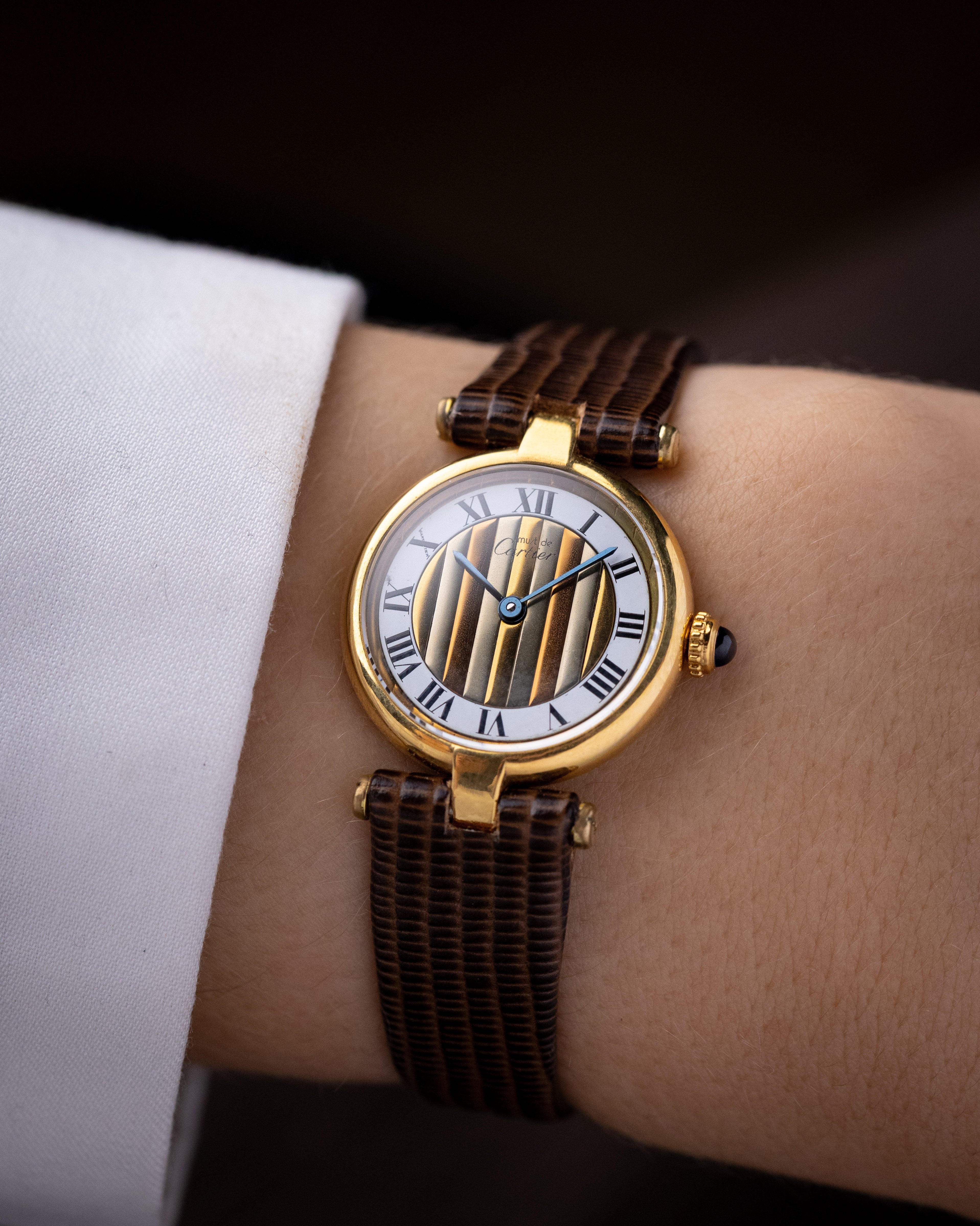 Vintage Cartier Must de Vendôme Ladies Watch, Quartz, Ref. 590004, Trinity Dial - DuMarko