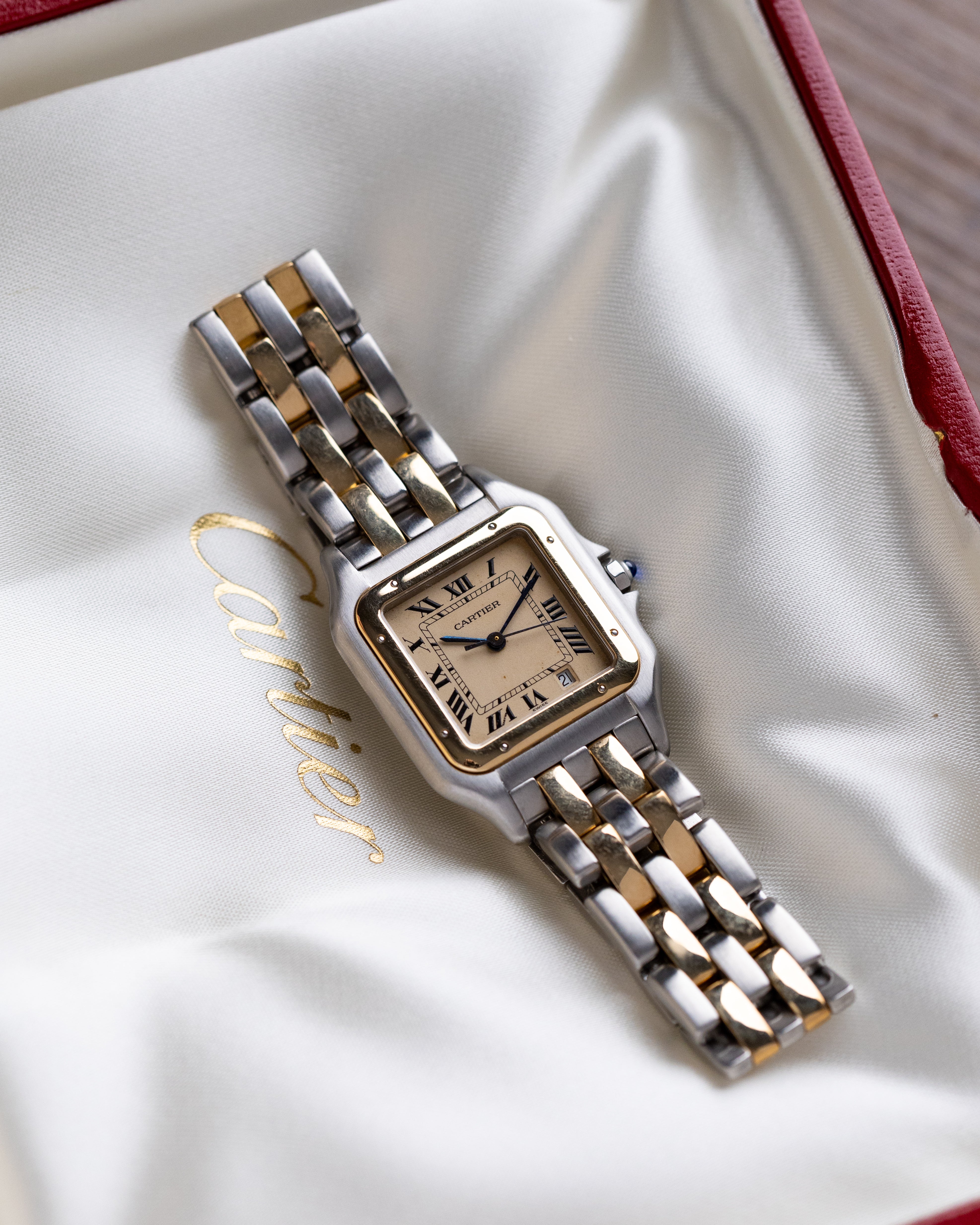 Vintage Cartier Panthère Medium Two Tone, Date window, Swiss Made, Unisex Watch from 1980's - DuMarko