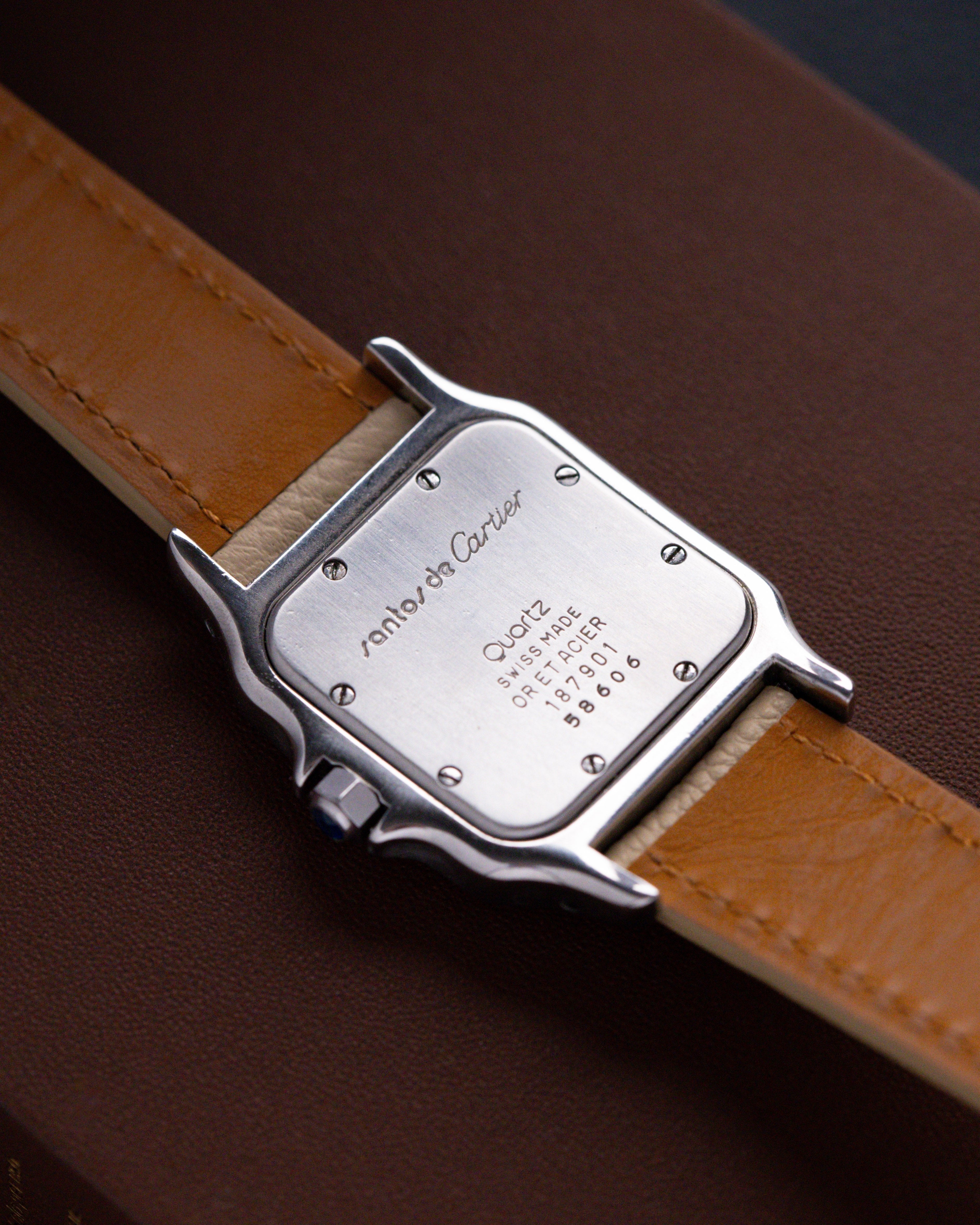 Vintage Cartier Santos Dumont, Quartz, Ref. 187901, Roman numerals, Date window from 1990's - DuMarko