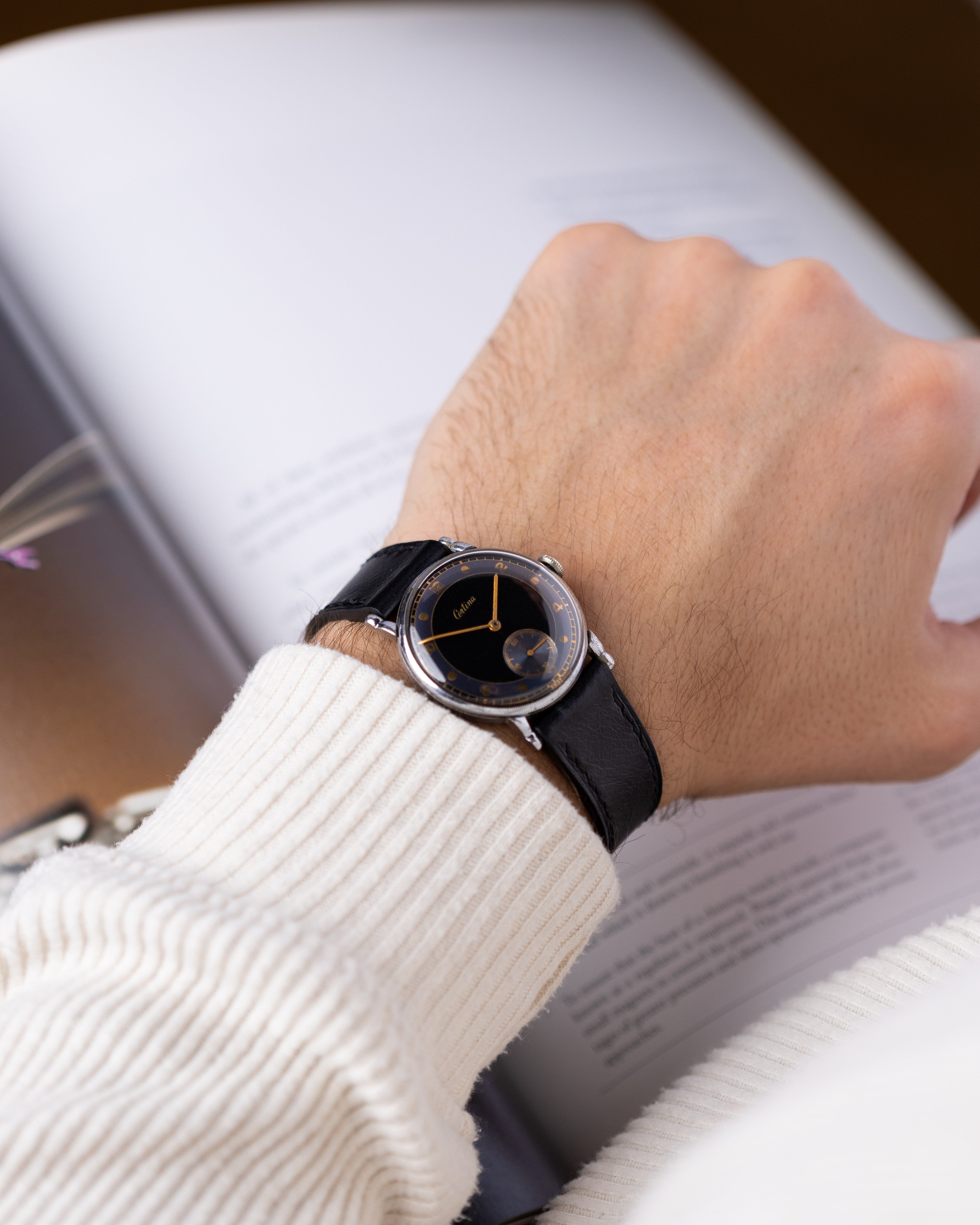 Vintage Certina Swiss Watch, Ultra - rare two - tone dial, Gilted Numerals  Cal. KF3205 from 1950's - DuMarko
