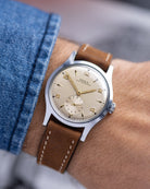 Vintage Doxa, Patek FB 565, 35 mm case, Beige gilt dial - DuMarko