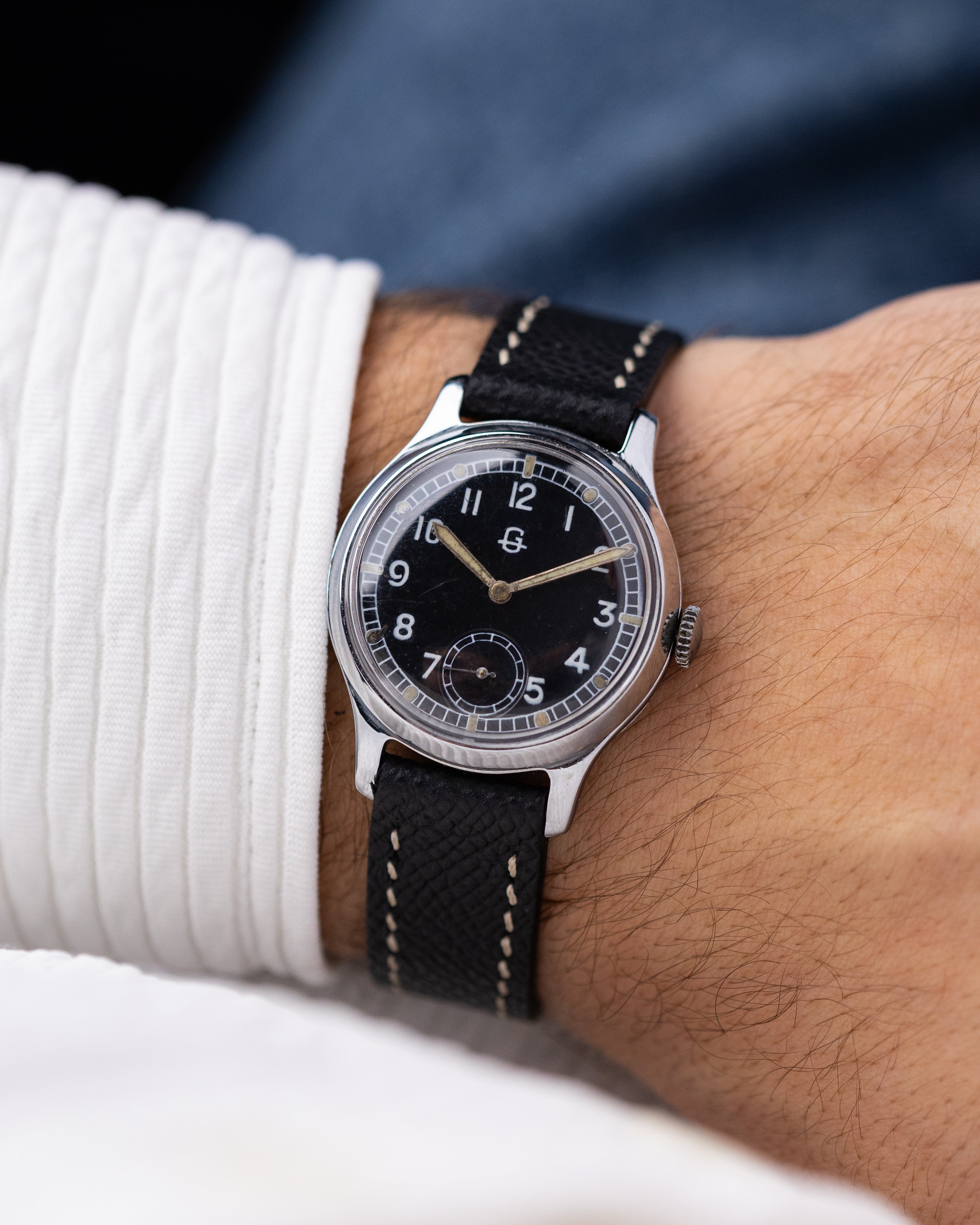 Vintage GUB Glashütte Urifa, Rare military German watch, Cal.61 from 1940's - DuMarko