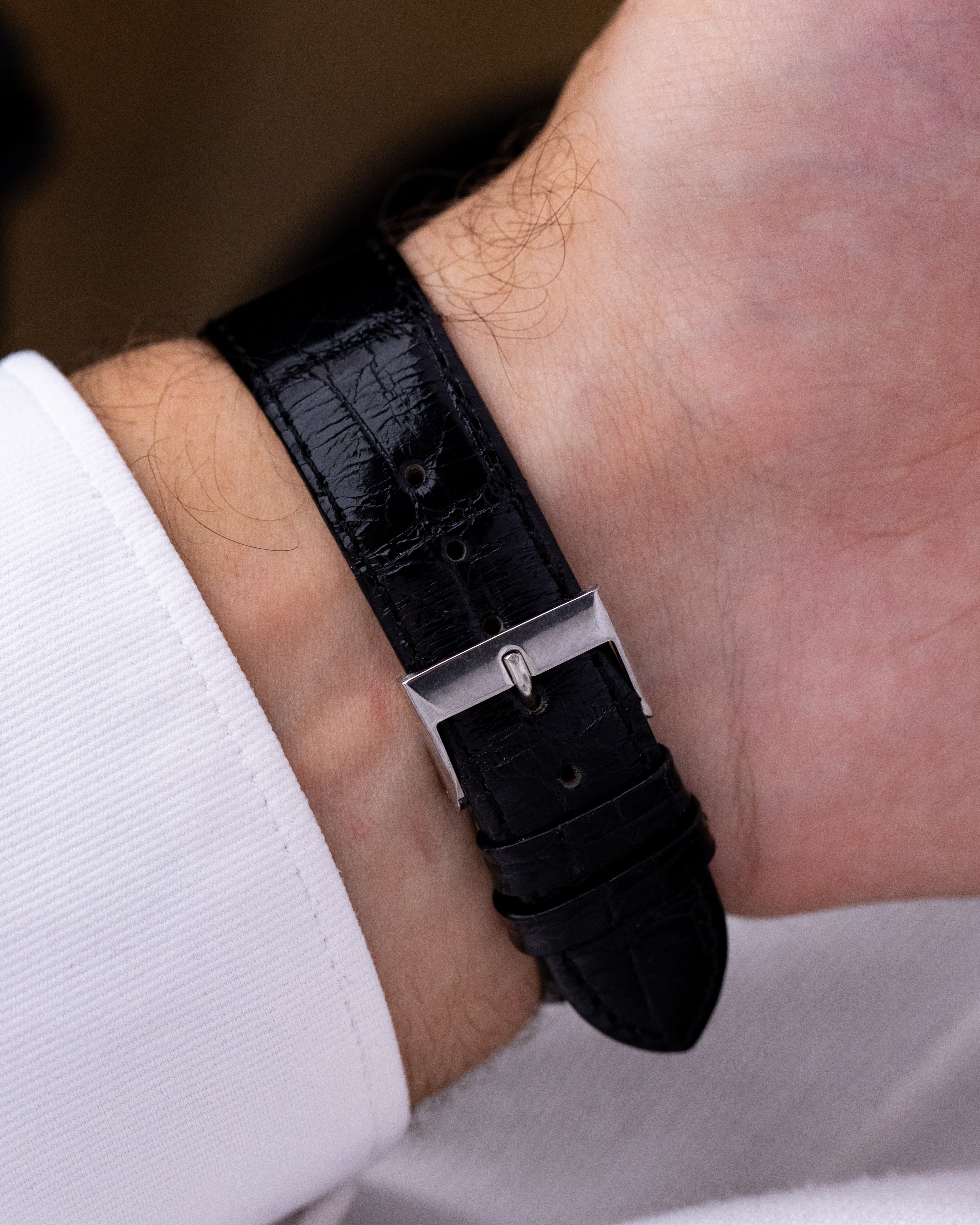 Vintage IWC Schaffhausen Automatic Swiss Watch, Black Dial, Cal. 852 from 1950s - DuMarko