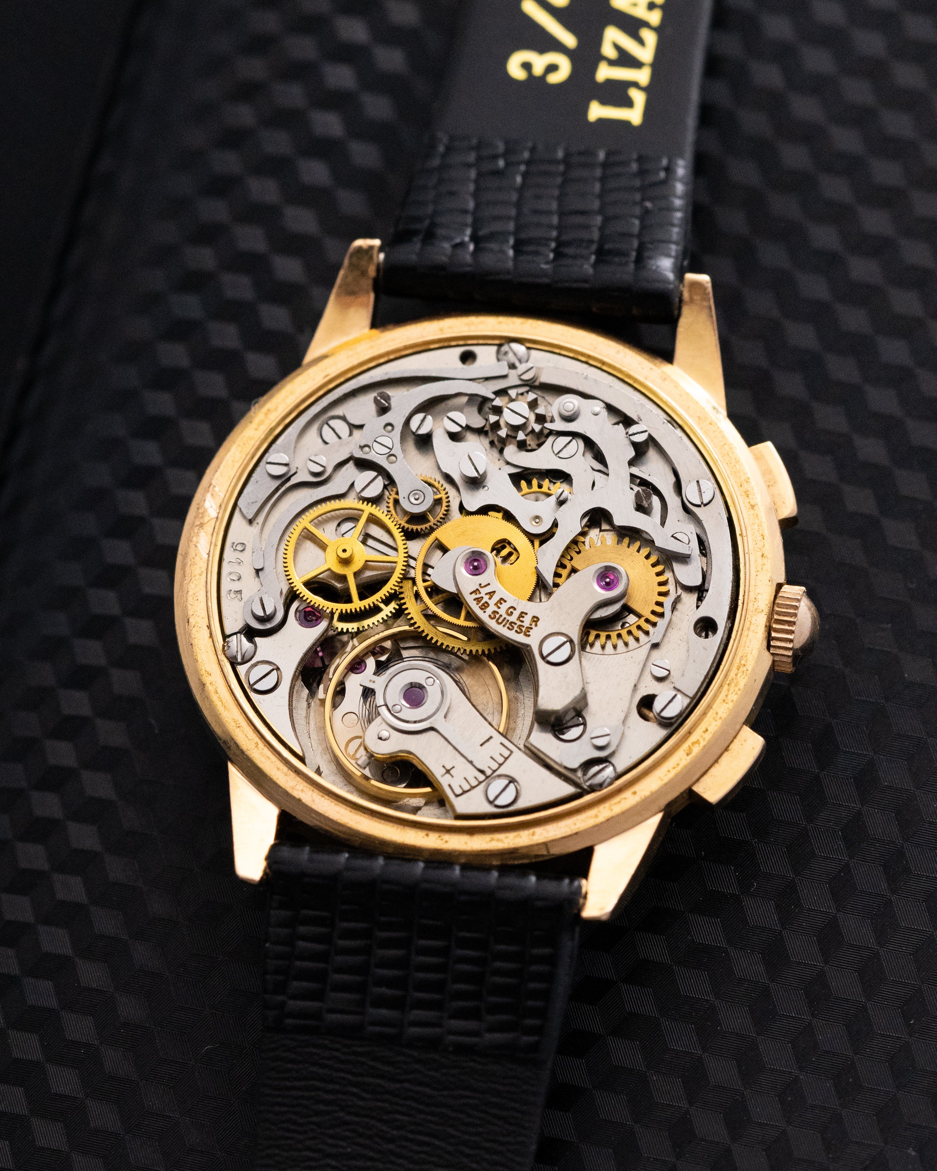 Vintage Jaeger - LeCoultre Chronograph, 18K Solid Gold Case Cal. UG 285 from 1940's - DuMarko