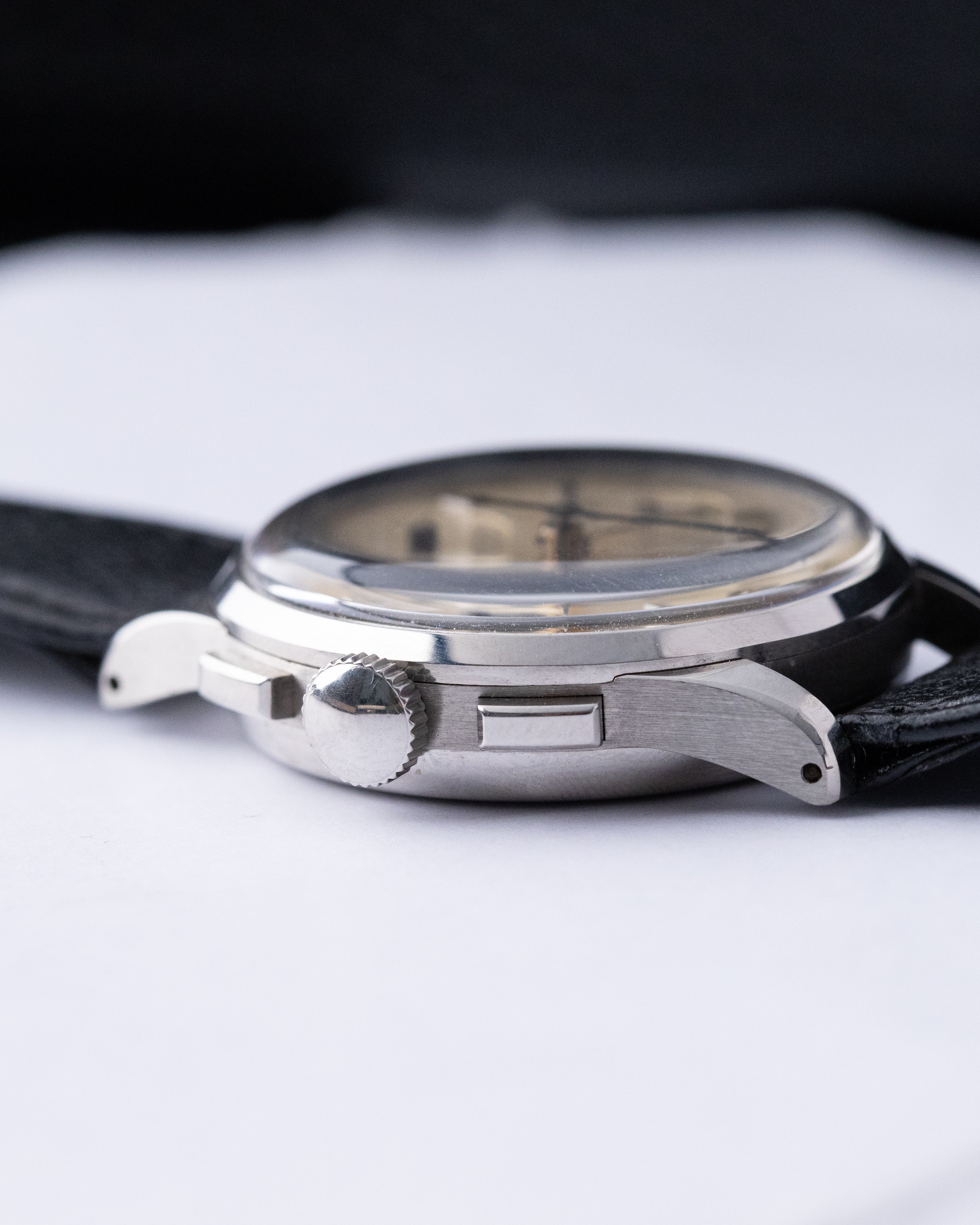 Vintage Jaeger - LeCoultre Chronograph, Steel Case, Ref. 22493, Cal. UG 285 from 1940's - DuMarko