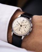 Vintage Jaeger - LeCoultre Chronograph, Steel Case, Ref. 22493, Cal. UG 285 from 1940's - DuMarko