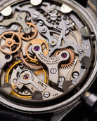 Vintage Jaeger - LeCoultre Chronograph Valjoux 72, Steel Case, Cream Patina Dial from 1950's - DuMarko