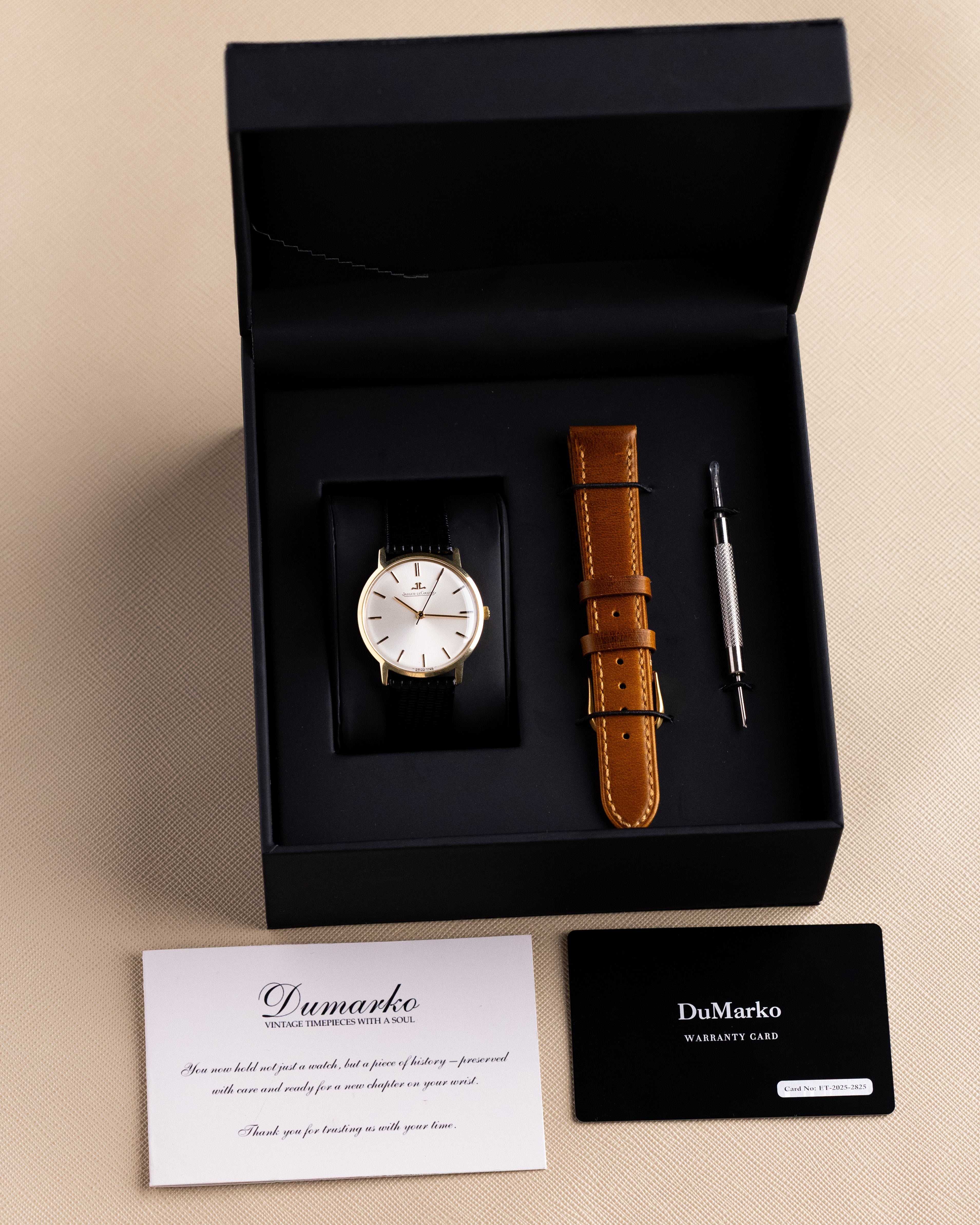 Vintage Jaeger - LeCoultre Dress Watch, Ref. 20007, 18K Gold Case, Cal. K885 from 1960s - DuMarko