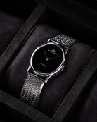 Vintage Jaeger - LeCoultre Ellipse, Black dial, Ref. 5002.42, Ultra - Thin, Automatic Cal. 900 from 1970s - DuMarko