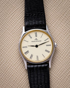 Vintage Jaeger - LeCoultre Ladies Watch, Ref. 140.114.5, Roman numerals, Cream Dial from 1980's - DuMarko