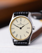 Vintage Jaeger - LeCoultre Ladies Watch, Ref. 140.114.5, Roman numerals, Cream Dial from 1980's - DuMarko