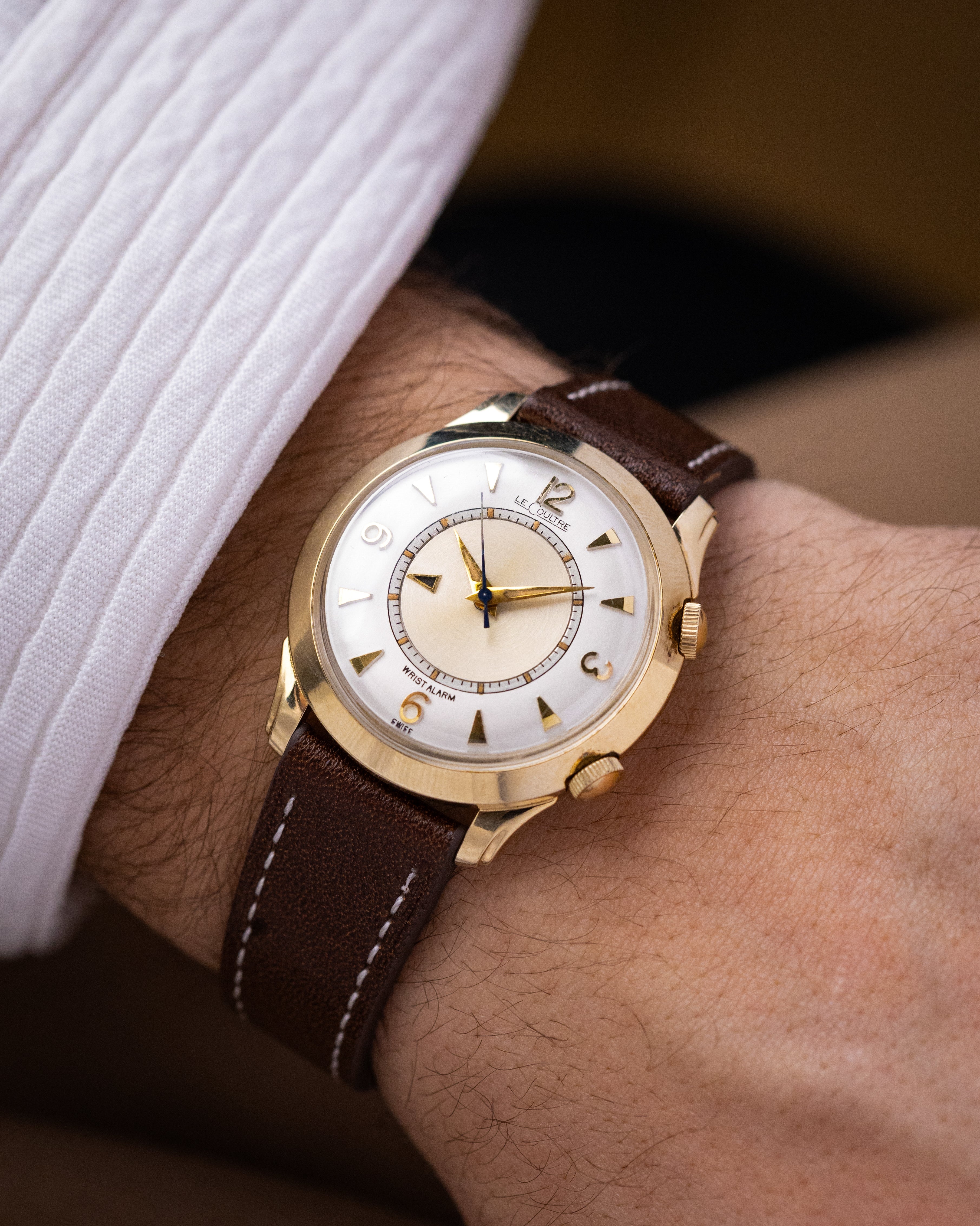 Vintage Jaeger - LeCoultre Memovox Alarm, Ref. 3151, Floating Disk Mystery Dial, 10K Gold Filled, 1950s - DuMarko