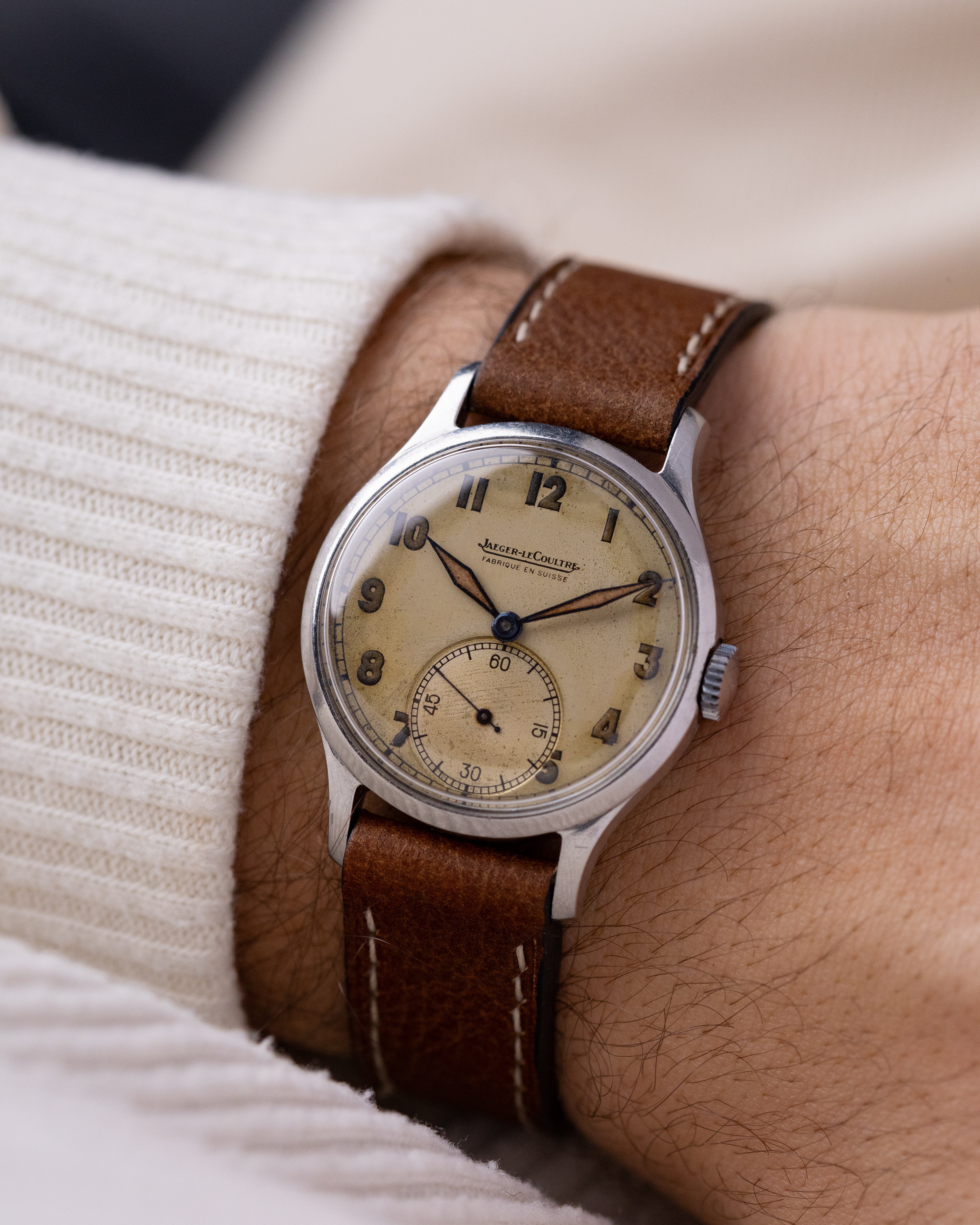 Vintage Jaeger - LeCoultre Military Watch, Cal. P469/c, Original Radium Dial with Sub - second from 1940's - DuMarko