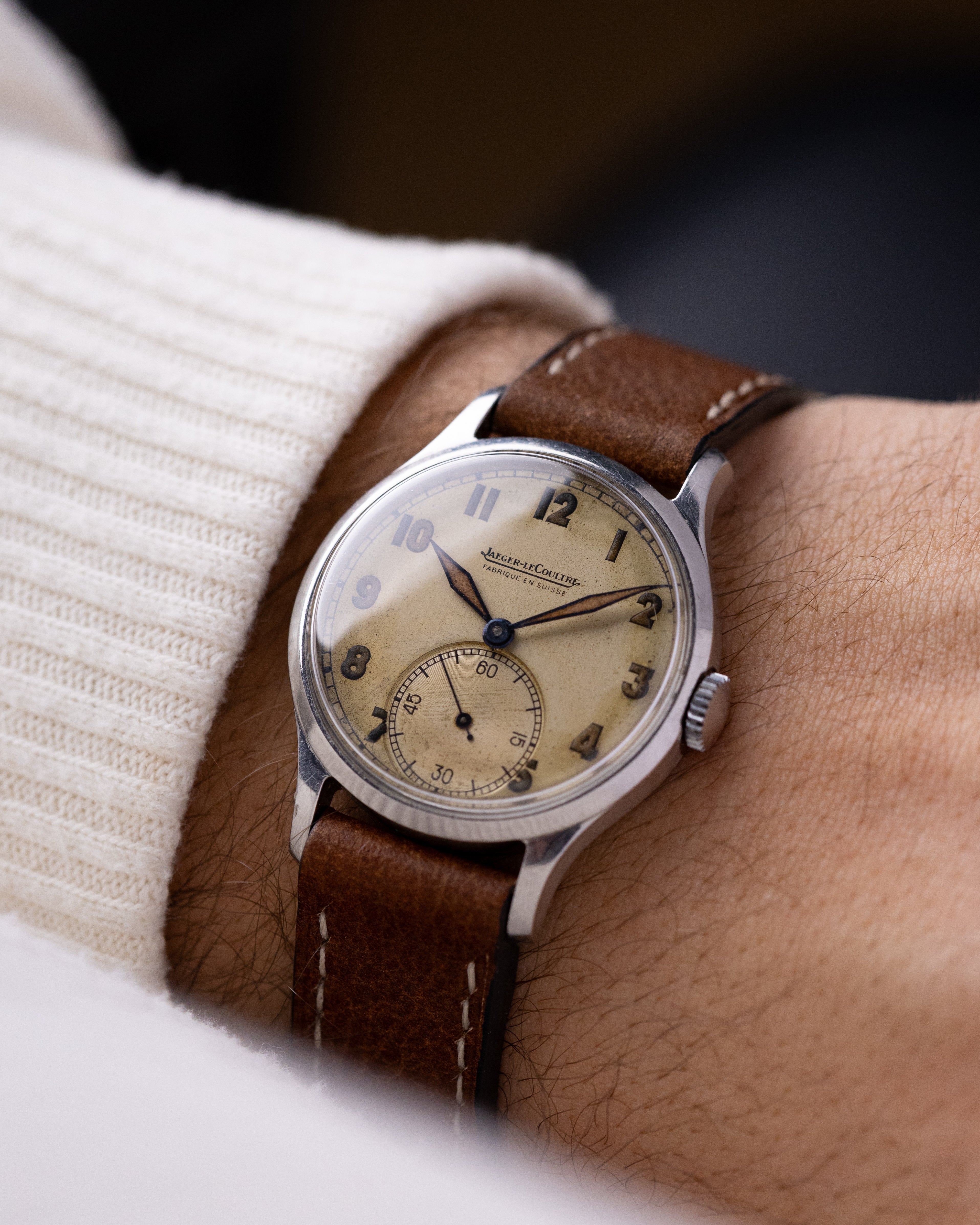 Vintage Jaeger - LeCoultre Military Watch, Cal. P469/c, Original Radium Dial with Sub - second from 1940's - DuMarko