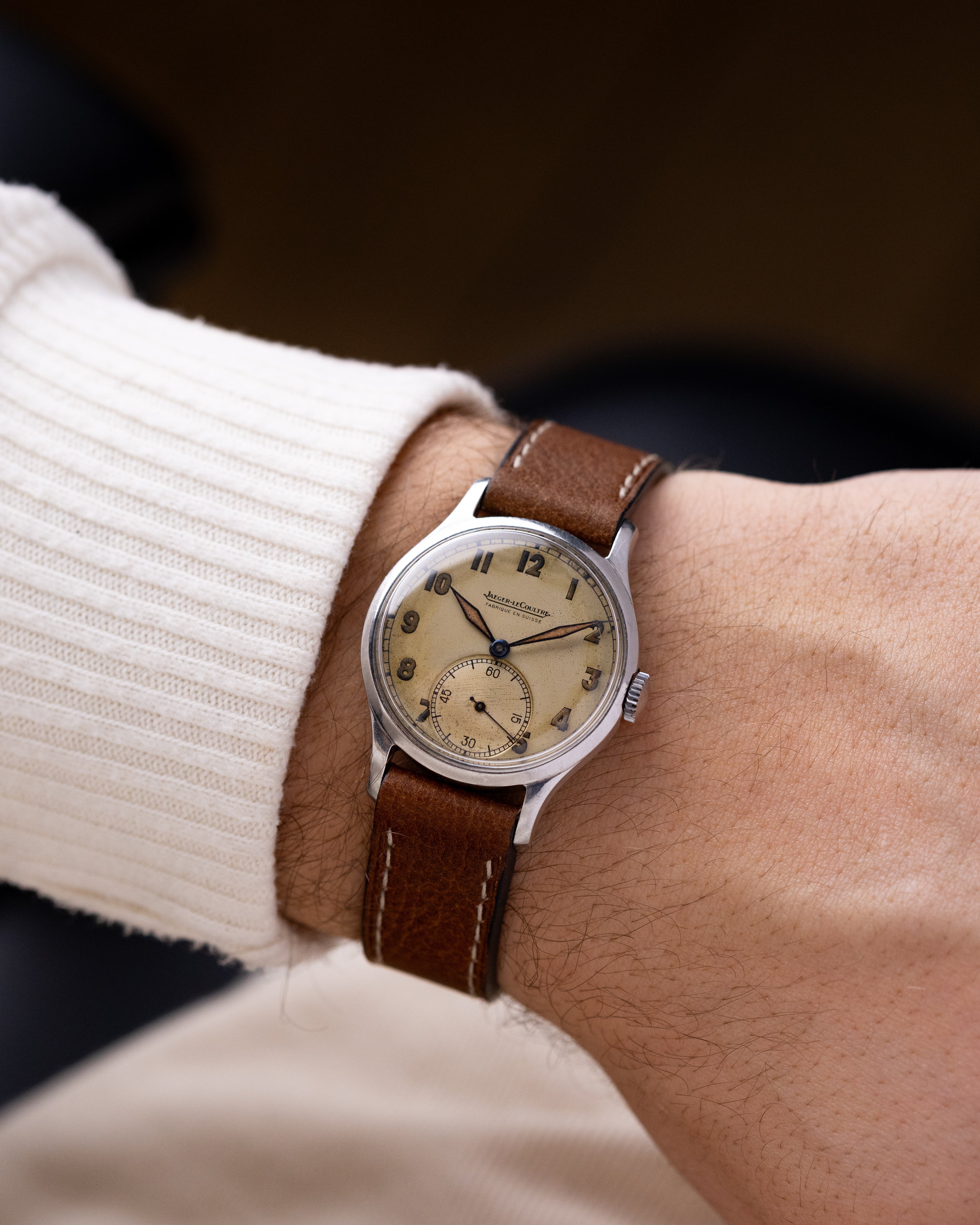 Vintage Jaeger - LeCoultre Military Watch, Cal. P469/c, Original Radium Dial with Sub - second from 1940's - DuMarko