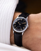 Vintage Jaeger - LeCoultre Military WW2 Watch, Manual Wind, Black Dial, Arabic Numerals, Calibre 463, c.1942 - DuMarko
