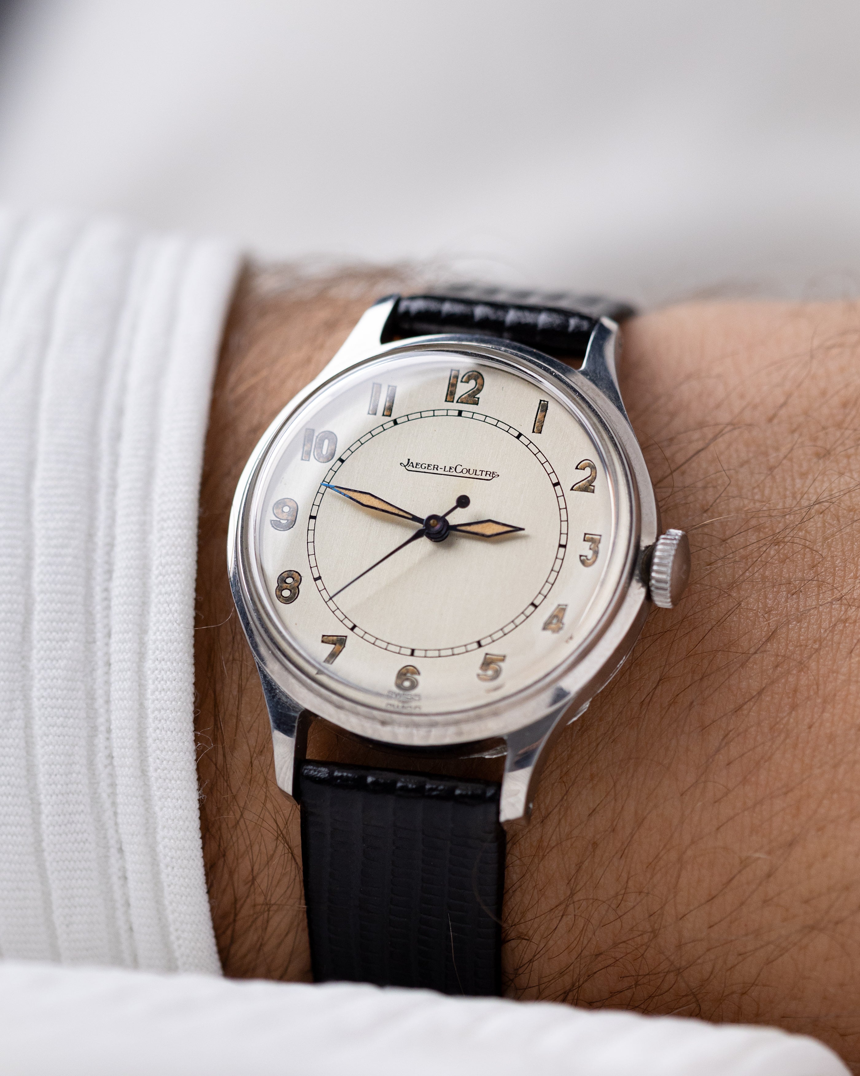 Vintage Jaeger - LeCoultre, Swiss Watch, Cal. P476, Original Radium Dial, Completely Authentic from 1940's - DuMarko