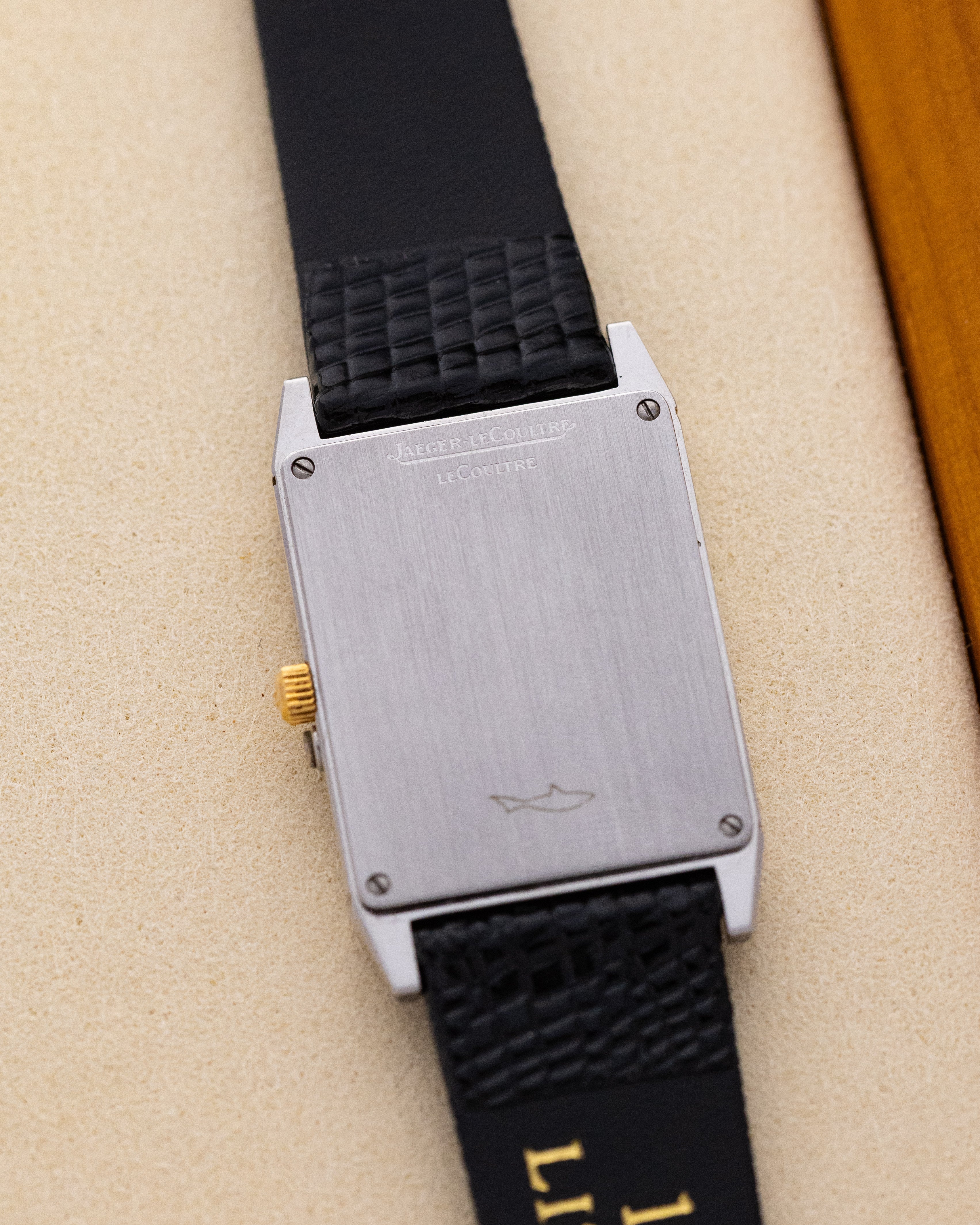 Vintage Jaeger - LeCoultre Tank Moonphase, Pointer Date, Ref. 400.6.20, Two - tone steel/gold case from 1990's - DuMarko