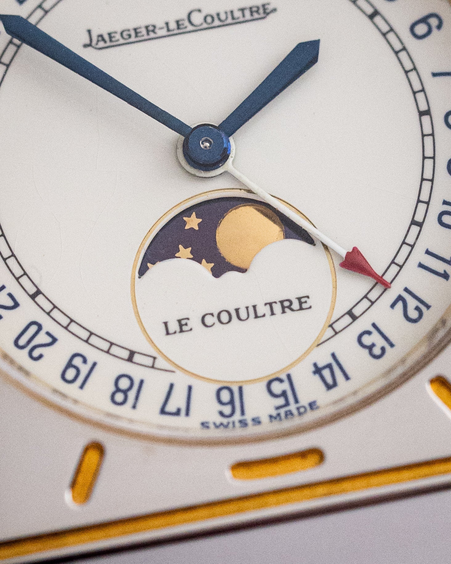 Vintage Jaeger - LeCoultre Tank Moonphase, Pointer Date, Ref. 400.6.20, Two - tone steel/gold case from 1990's - DuMarko