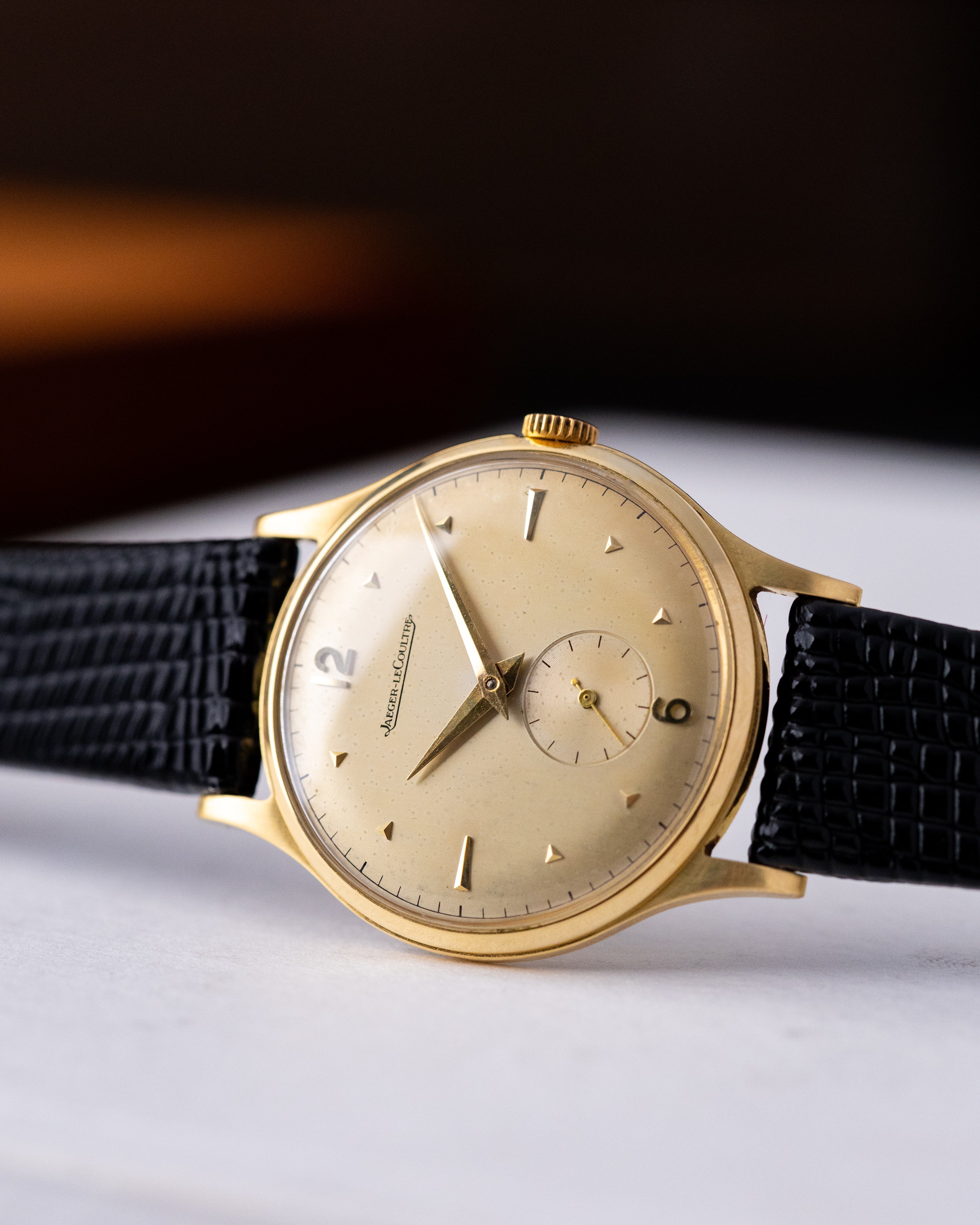 Vintage Jaeger - LeCoultre Watch, Extra - Slim, 18K Gold Case Sub - Seconds Cal. 430/G from 1950's - DuMarko