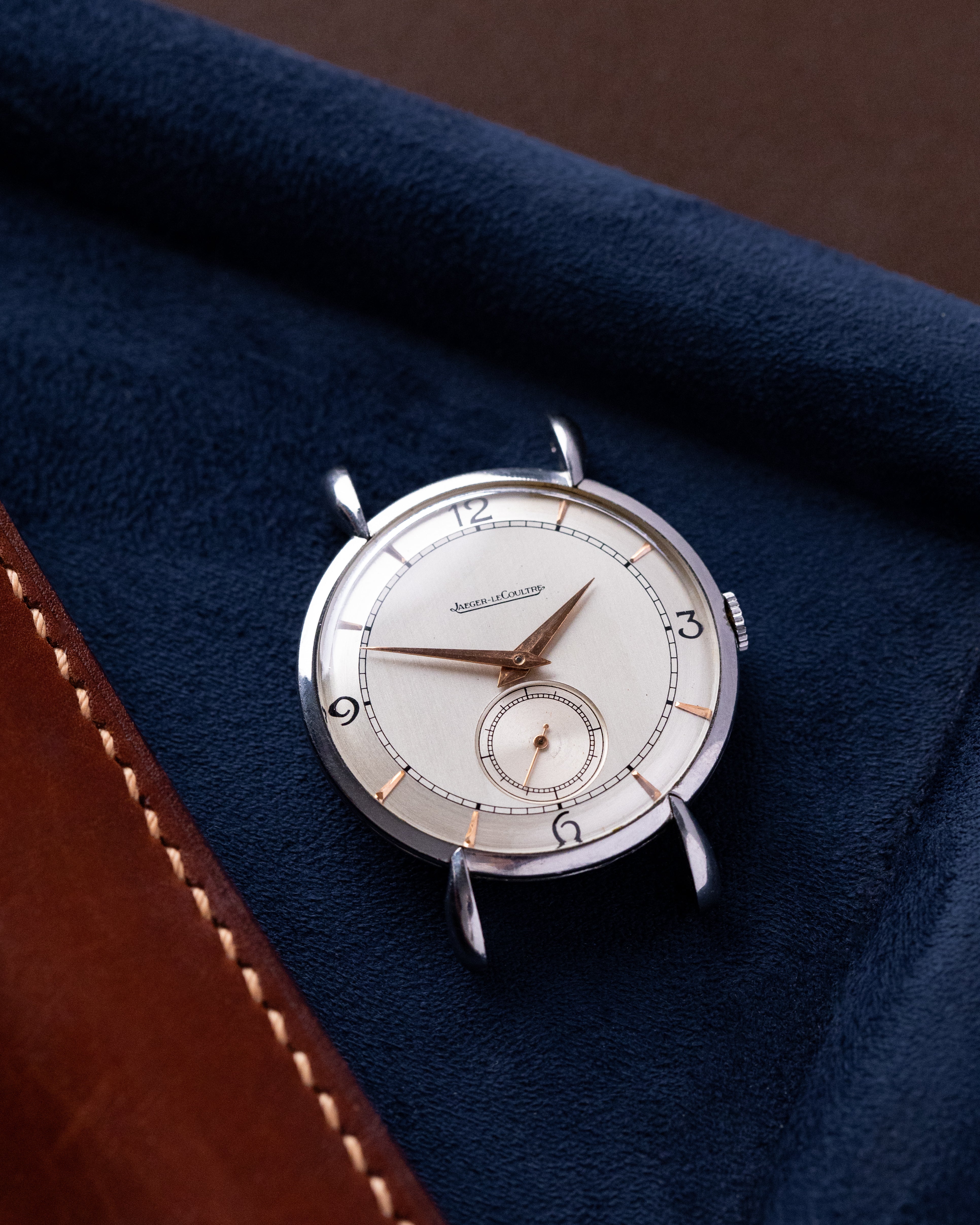 Vintage Jaeger - LeCoultre Watch, Teardrop Lugs, Cal. P449, Two - Tone Dial, Oversized case from 1948 - DuMarko