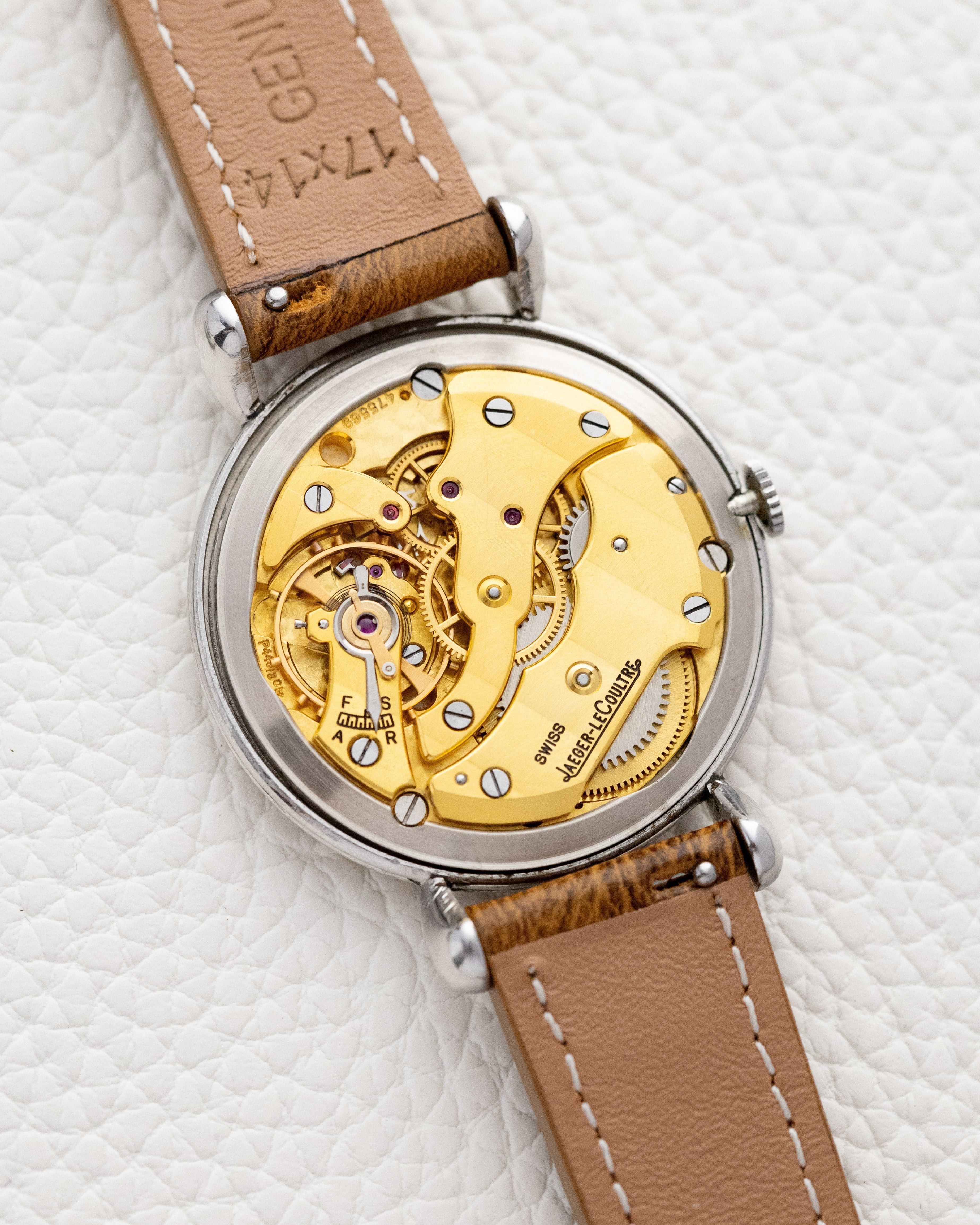 Vintage Jaeger - LeCoultre Watch, Teardrop Lugs, Oversized case, Two - Tone Dial, Cal. P449 from 1948 - DuMarko