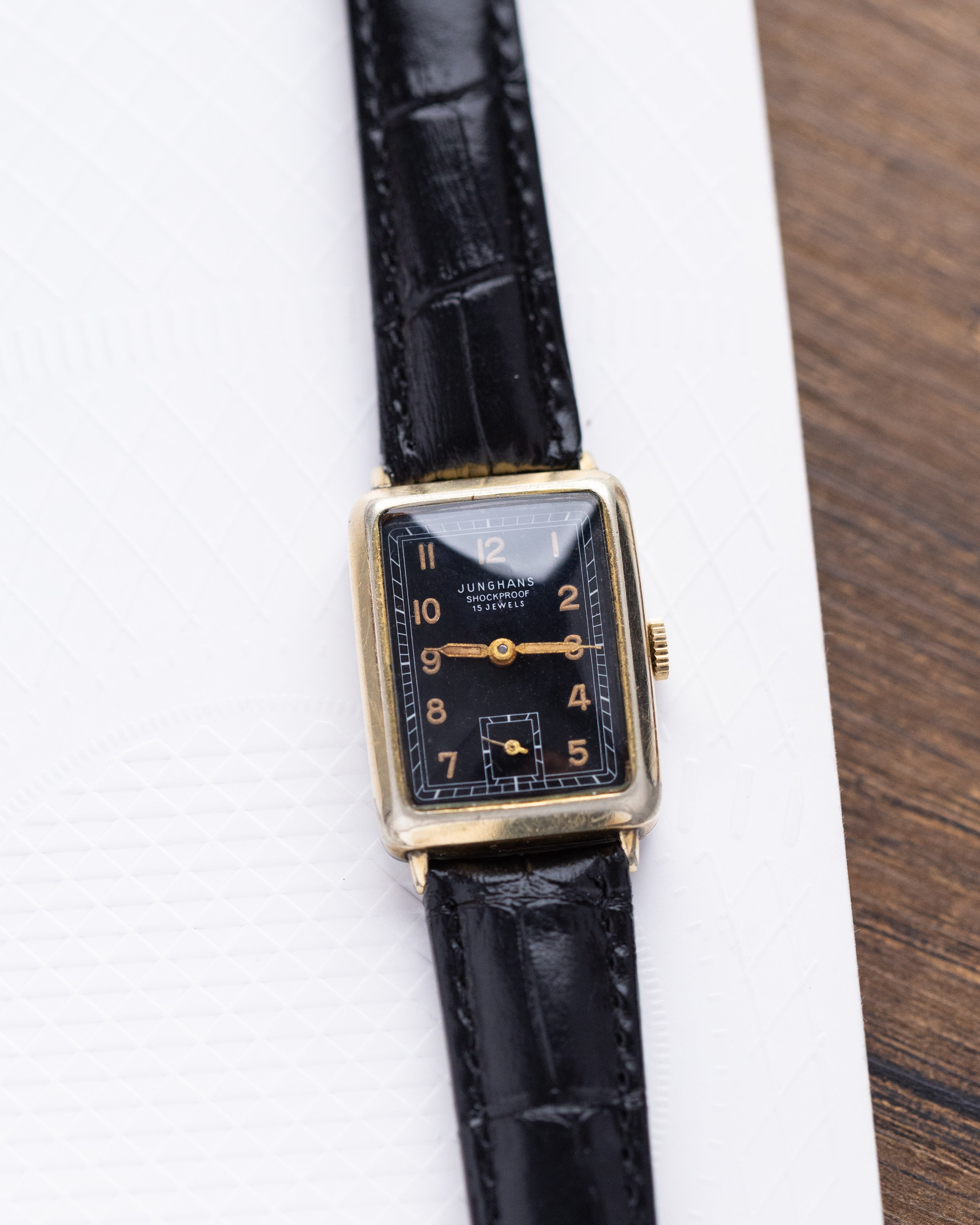 Vintage Junghans German Watch, Art Deco Style, Cal. 98 from 1950's - DuMarko