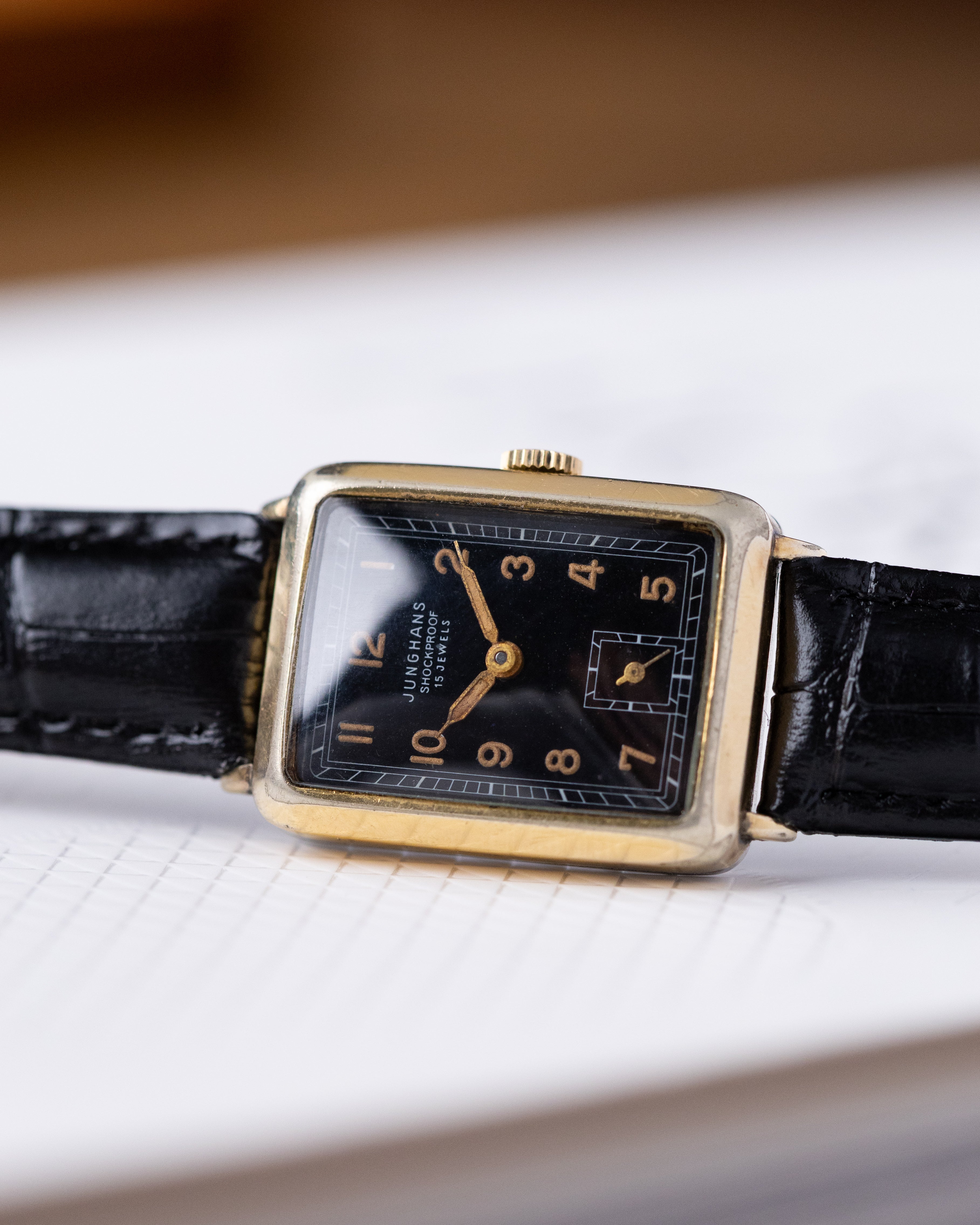 Vintage Junghans German Watch, Art Deco Style, Cal. 98 from 1950's - DuMarko