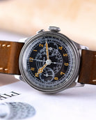 Vintage Lemania Monopusher Chronograph Cal. 15TL/33.3, Swiss Made from 1940's - DuMarko