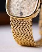 Vintage Longines Art Deco Ellipse Case, Champagne Brushed Dial, Swiss Quartz Watch from 1980 - DuMarko
