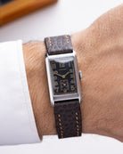 Vintage Longines Art Deco Tank, Black Gilt dial, Swiss Made Cal. 2517 from 1938 - DuMarko