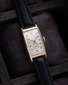 Vintage Longines Art Deco Tank, Breguet numerals, Cal. 9L, Rose gold - filled tonneau case from 1940's - DuMarko