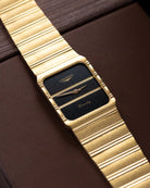 Vintage Longines Art Deco Tank, Cal. L978.2, Black Dial, Integrated Bracelet, Piaget Polo Style, Men's Watch - DuMarko