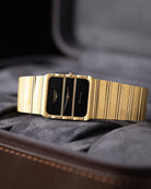 Vintage Longines Art Deco Tank, Cal. L978.2, Black Dial, Integrated Bracelet, Piaget Polo Style, Men's Watch - DuMarko