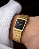 Vintage Longines Art Deco Tank, Cal. L978.2, Black Dial, Integrated Bracelet, Piaget Polo Style, Men's Watch - DuMarko