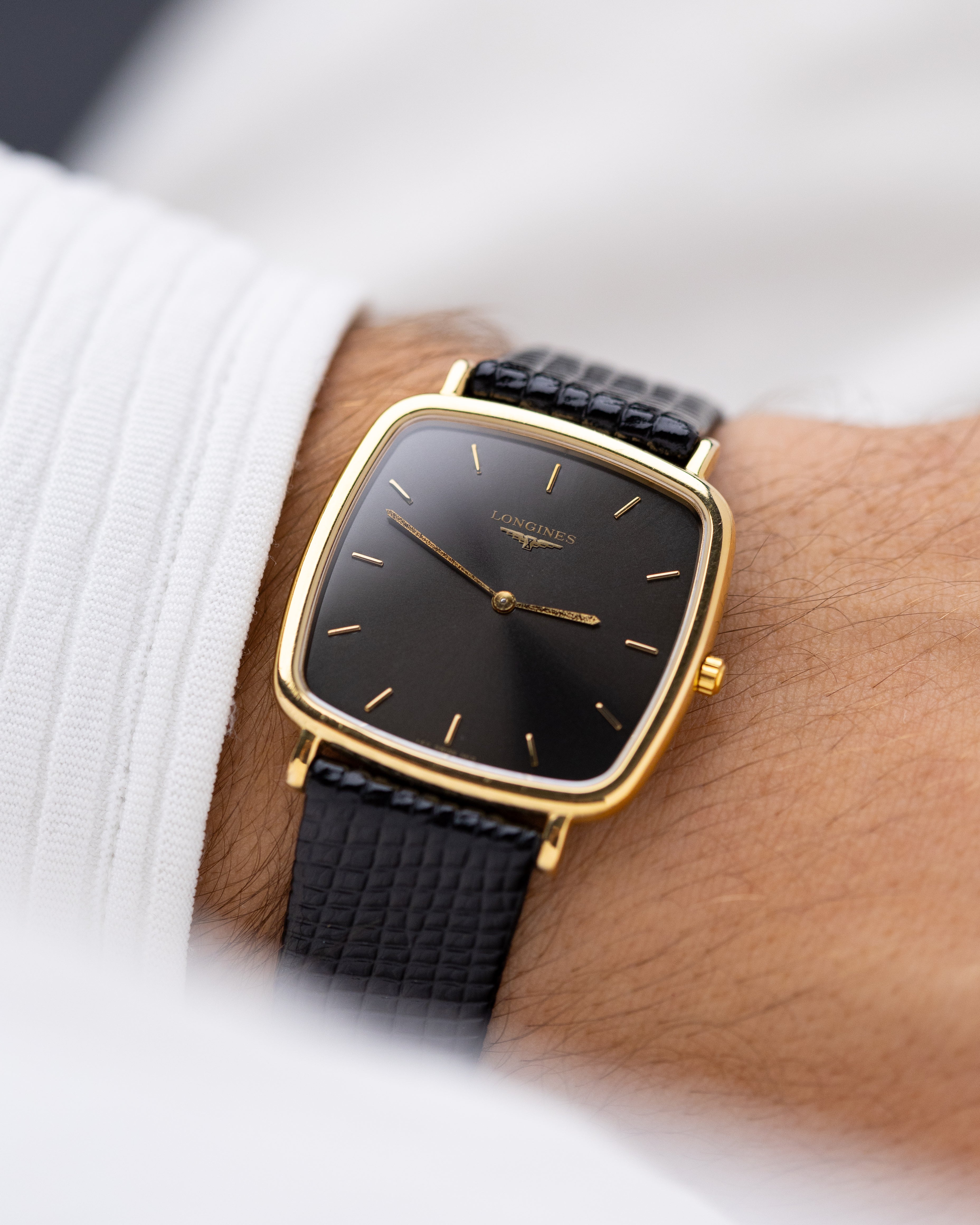 Vintage Longines Art Deco Tank, Oversized Case, Grey Sunburst Dial, Quartz Movement from 1980’s - DuMarko