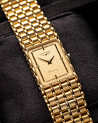 Vintage Longines Art Deco Tank, Ref. MZ5712, Champagne Dial, Quartz from 1980's - DuMarko