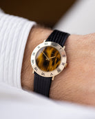 Vintage Longines Dress Watch, Cal. 528, 10K Gold - Filled Case, Tiger Eye Craquelure Dial from 1969 - DuMarko