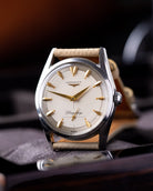 Vintage Longines Flagship Swiss Watch, Two - Tone Dial, Cal. 30L from 1950s - DuMarko