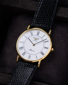 Vintage Longines La Grande Classique Présence Ref. L4.720.2, Quartz Cal. L263.2, Gold Plated, Roman Dial, From 1990s - DuMarko