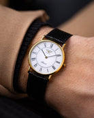 Vintage Longines La Grande Classique Présence Ref. L4.720.2, Quartz Cal. L263.2, Gold Plated, Roman Dial, From 1990s - DuMarko