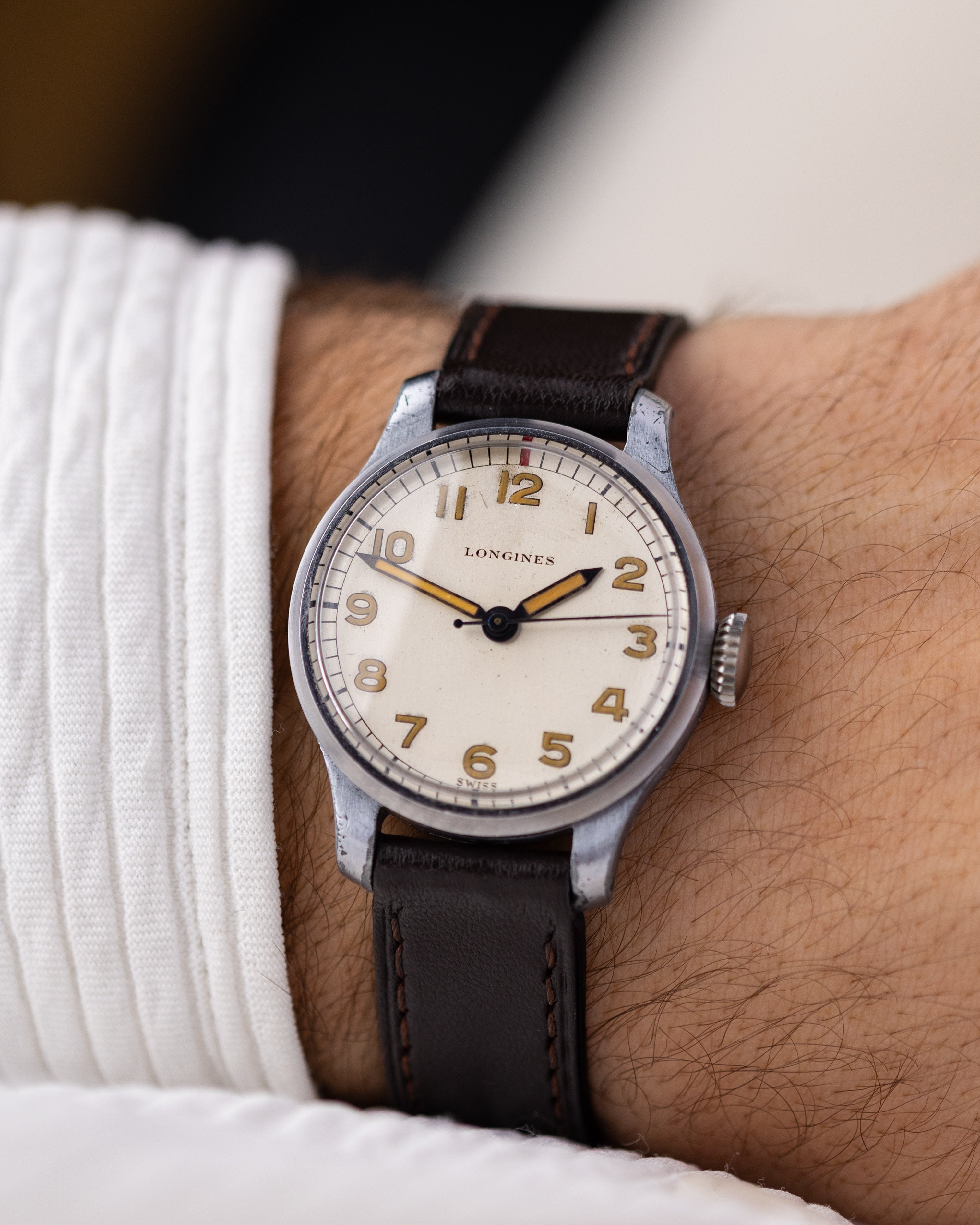 Vintage Longines Military Pilot’s Watch, Swiss Made, Cal. 12.68N from 1940's - DuMarko