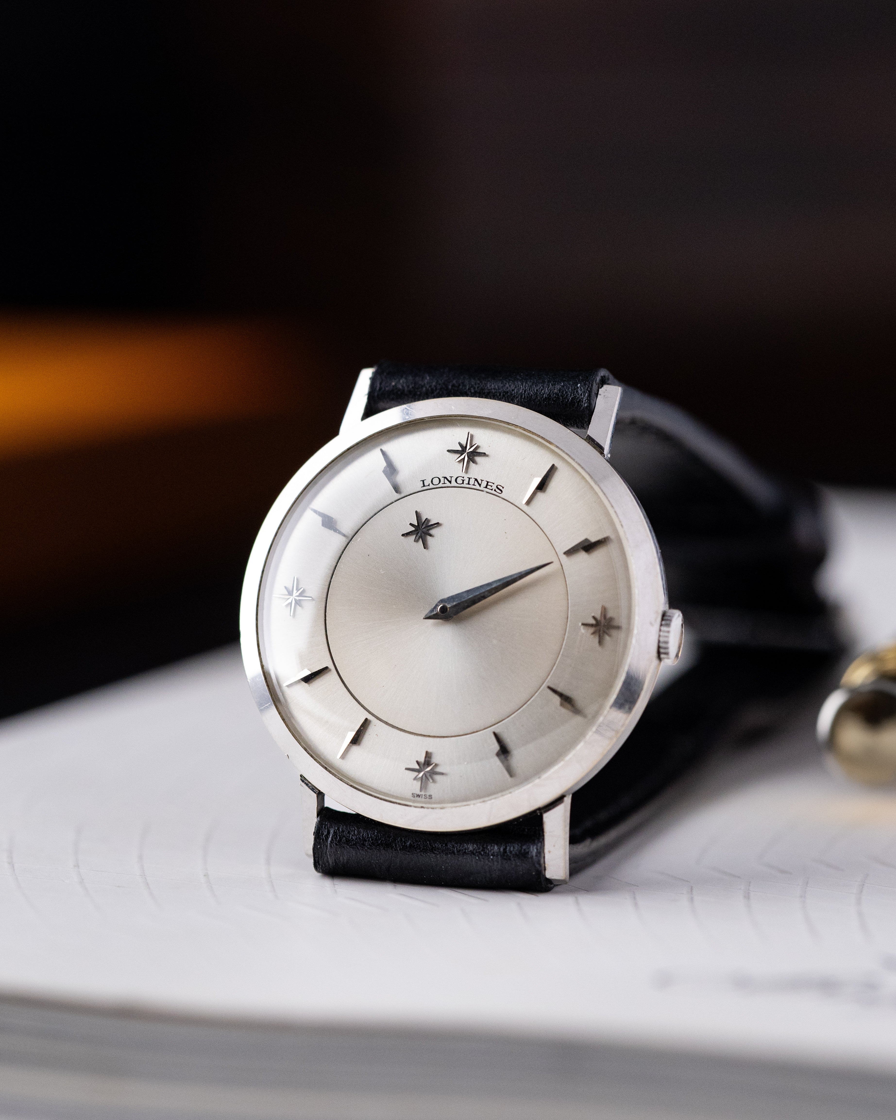 Vintage Longines Mystery Dial, Swiss Watch, 10K White Gold - Filled Case, Cal. 23Z from 1950s - DuMarko